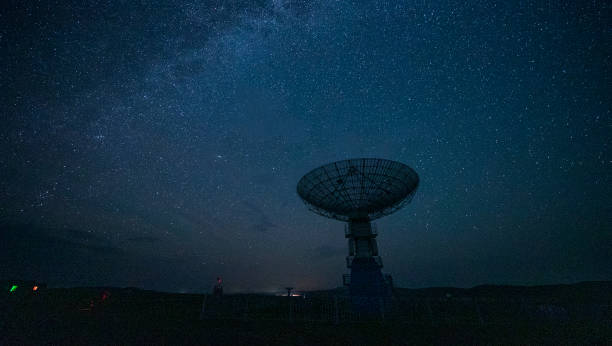 istock Radio telescope at night 1425743707