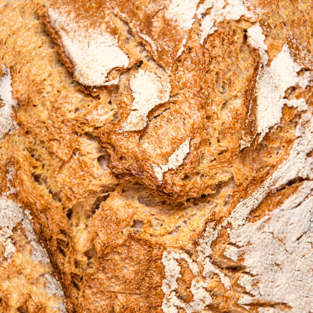istock Top view of wholegran bread as a background closeup. Pattern. Wallpeper. Top view 1425744863