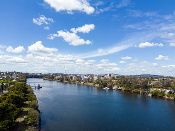 istock Aerial View of Brisbane River at West End 1425748541