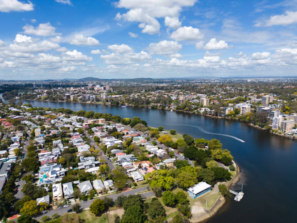 istock Aerial View of Brisbane River at West End 1425748564