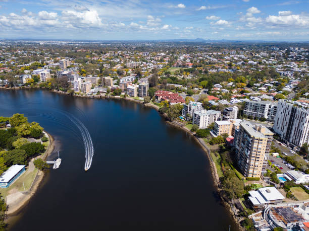 istock Aerial View of Brisbane River at West End 1425748570