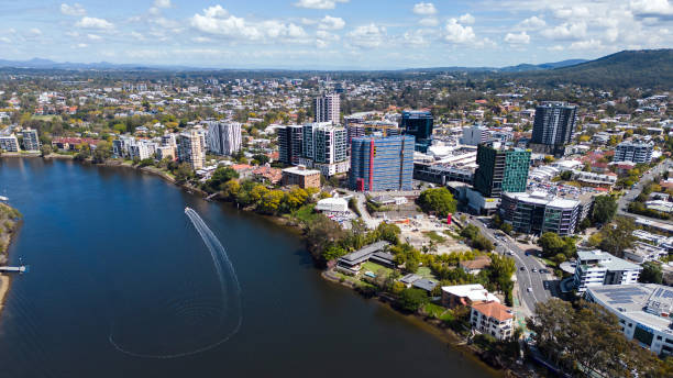 istock Aerial View of Brisbane River at West End 1425748579