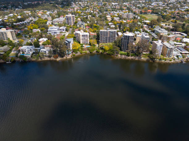 istock Aerial View of Brisbane River at West End 1425748664