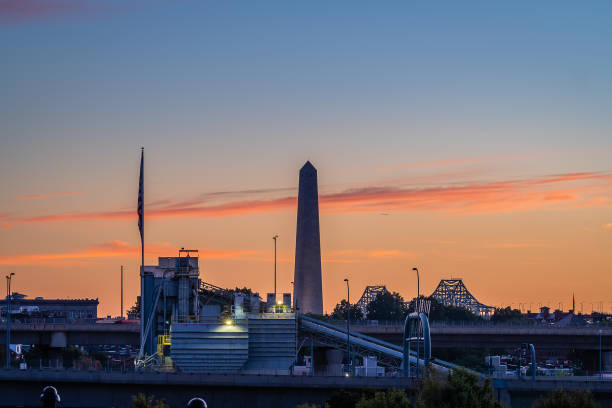 historical sites of boston, massachusetts - boston charles river skyline massachusetts imagens e fotografias de stock