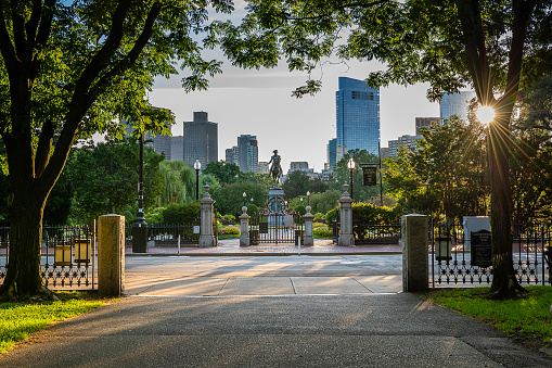 Historical landmarks and sites around downtown Boston, Massachusetts