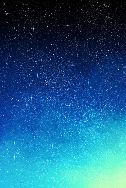 istock Beautiful watercolor-style night sky illustration 1425756308