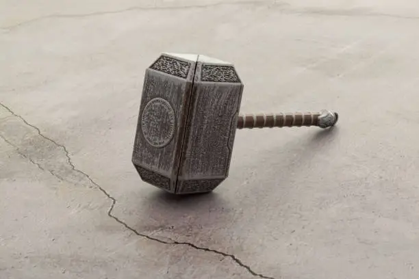 The Hammer of Thor, God of Thunder of ancient Vikings