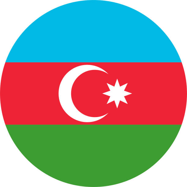 illustrations, cliparts, dessins animés et icônes de le drapeau national du monde, azerbaïdjan - azerbaijan flag