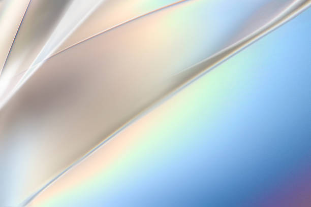 istock Abstract of beautiful white and transparent rainbow metallic cool glass imaging 1425776532