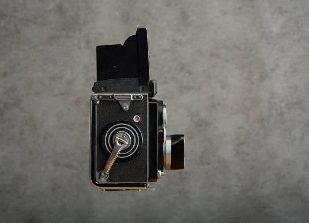 istock Vintage twin lens reflex (TLR) medium format camera with waist level finder 1425779784