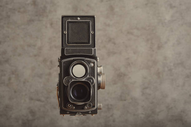 istock Vintage twin lens reflex (TLR) medium format camera with waist level finder 1425779858