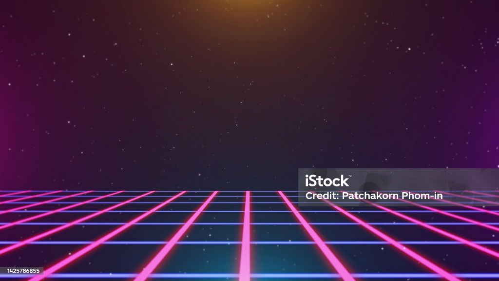 Retro Style 90s Video Game Background Stock Illustration - Download