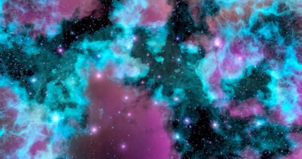 istock 3d rendering. Space wallpaper and background. Universe with stars, constellations, galaxies, nebulae and gas and dust clouds 1425791317