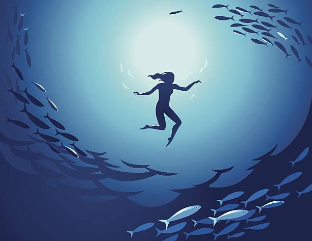 8,800+ Woman Fish Stock Illustrations, Royalty-Free Vector