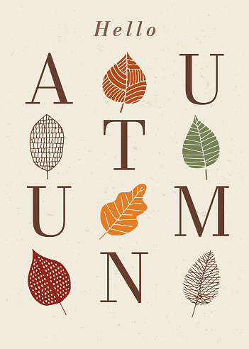 istock Autumn Seasonal Greeting. Thanksgiving Design Element. 1425793356