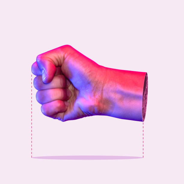 istock Human fist close up. 1425794032