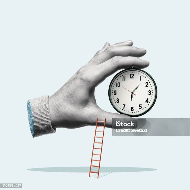 Concept Of Planning And Deadline Stock Photo - Download Image Now - Clock, Composite Image, Time