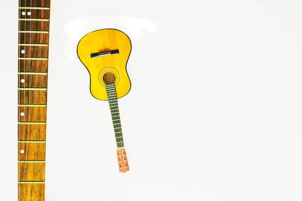 istock Fretboard of electric guitar,acoustic guitar.White space for text 1425806021