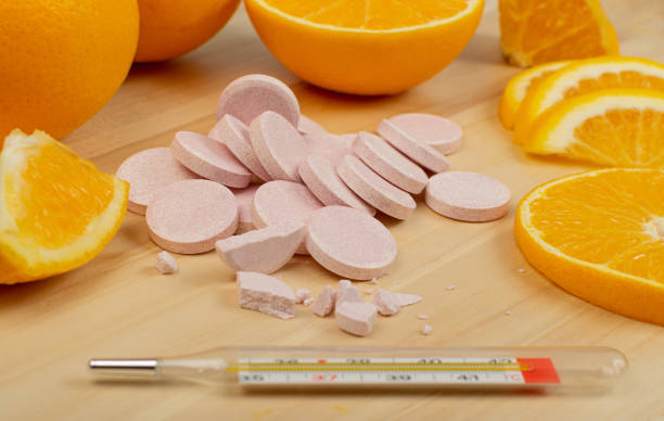 istock Effervescent Orange Tablets, Fizzy Vitamine Supplement 1425806584