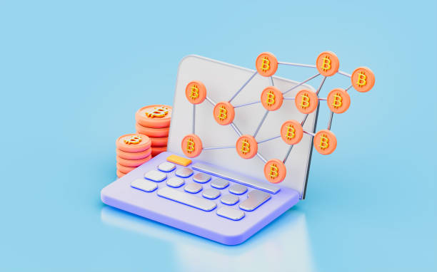 istock bitcoin connection sign with laptop 3d render concept for crypto 1425808880