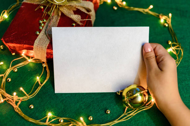 istock Blank card with Christmas decorations. 1425816006