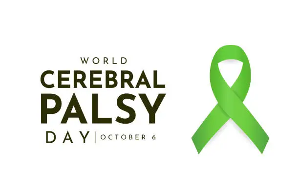 Vector illustration of World Cerebral Palsy Day, October 6. Vector