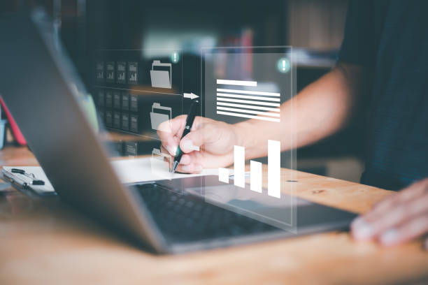 istock Concepts, rules and policies Company regulatory documents Terms and Conditions Rules of conduct, business people review procedures through documents with checkbox lists, data form governance. 1425820072