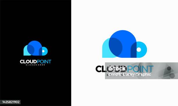 Creative Cloud Pin Symbol Deign Concept Vector Cloud Point Technology ...