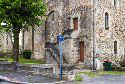 Perigueux, France - April 29, 2022: Street view Rue ede Turenne in Perigueux Dordogne region in southwestern France