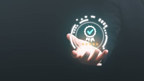 istock standard quality concept business insurance industry certification Product certification management, business people show the best quality assurance for product warranty,satisfaction, service 1425823947