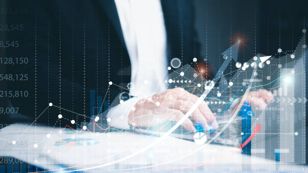 istock Businessman analyzing sales growth technique graph formulate marketing strategies and plans and manage the improvements that need to be fixed for business success both financial and investment 1425826527