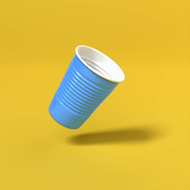 dented tableware white porcelain cup.