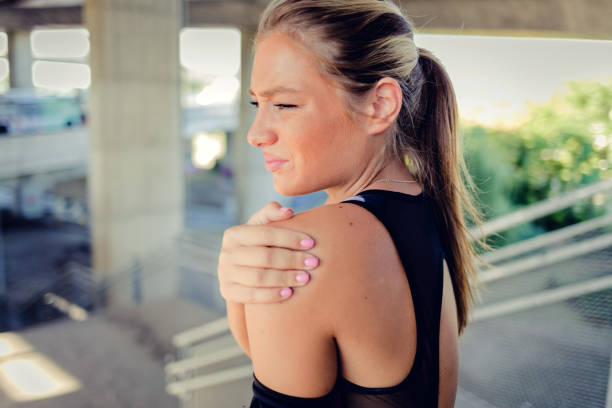 istock Shoulder injuries can really inhibit your movements. 1425843756