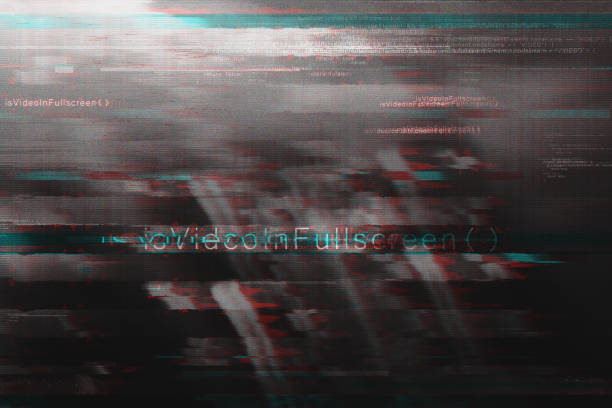 istock Video technology glitch background as wallpaper or tech related graphic design backdrop element 1425853289