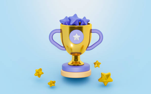 istock trophy with star sign 3d render concept for winner prize championship 1425853518