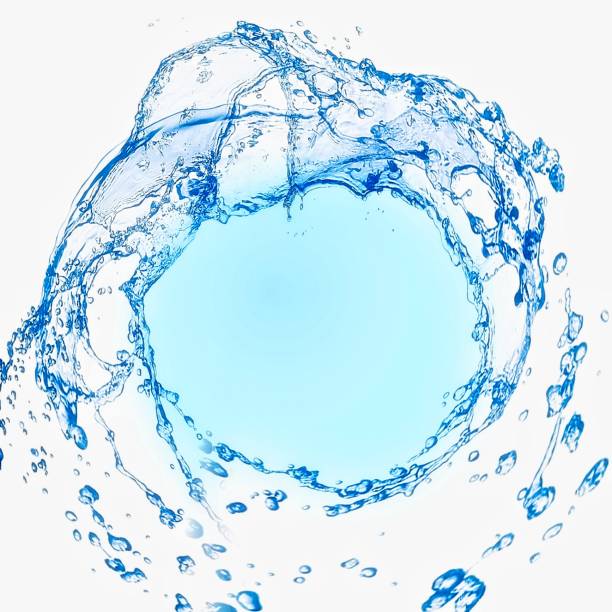 istock 3d illustration of swirling blue water splash on white background 1425853567