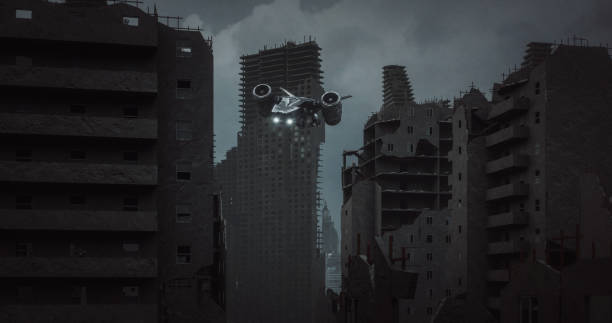 istock Post-Apocalyptic Ruined City 1425854308