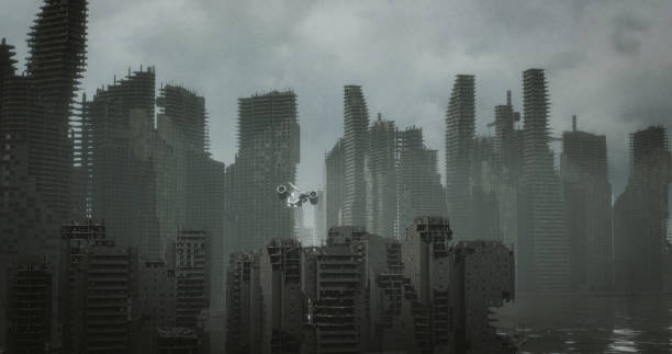 istock Post-Apocalyptic Ruined City 1425854311