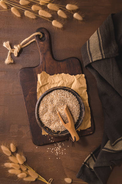 istock Sesame seeds in a ceramic bowl 1425862956