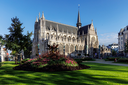 The majestic Catholic Cathedral of Chartres in the French department of Eure et Loire