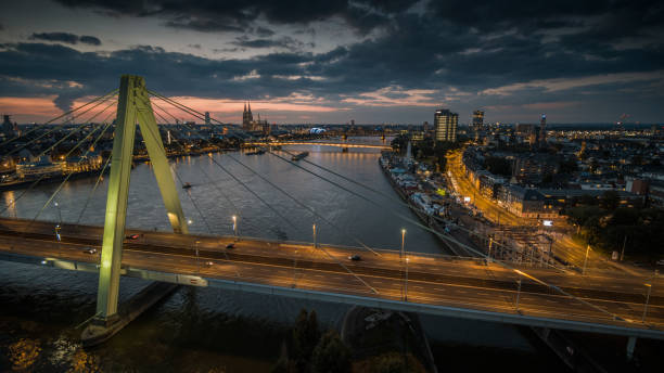 istock Cologne and Rhine River - Aerial View 1425880137