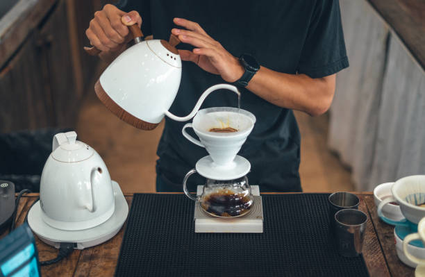 istock Drip coffee,Close up of hand brewing coffee 1425882718