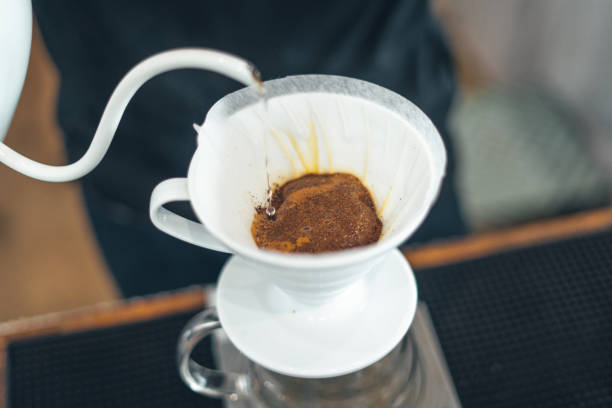 istock Drip coffee,Close up of hand brewing coffee 1425882726