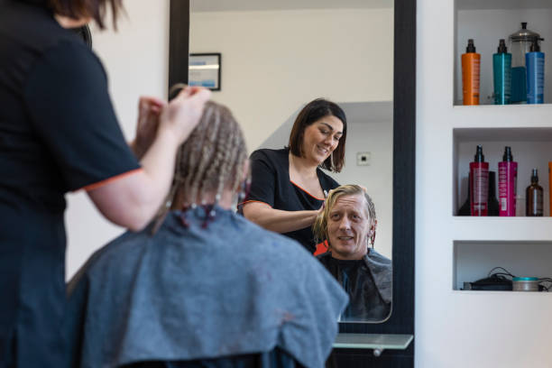 istock Putting Braids in his Hair 1425883018