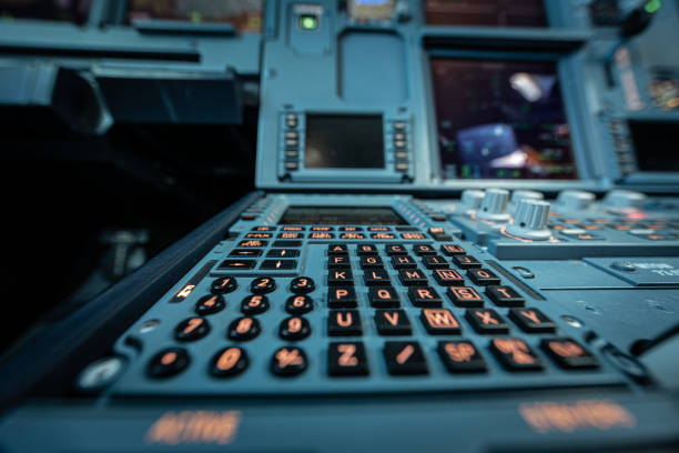 istock Airbus Keypad View on the FMC 1425896027