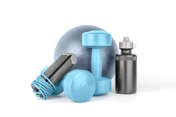 istock Sports equipment on a white background. 1425896060