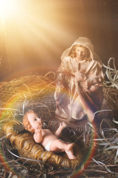 istock Nativity scene. Traditional Christmas scene. 1425896189