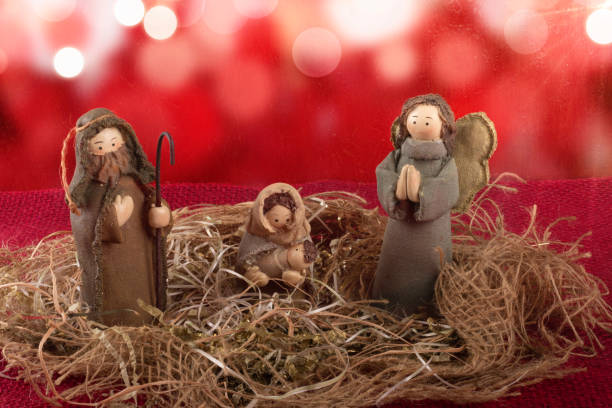 istock Traditional Christmas decoration. Nativity scene 1425896254