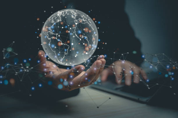 istock mobile phone Connection to the global network Internet, business, iot, big data technology communication computer innovation online future marketing networking, social development software. 1425898579