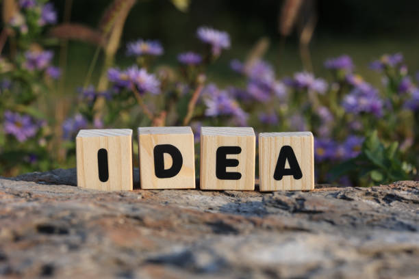 istock Word idea from wooden blocks on the rock 1425901469